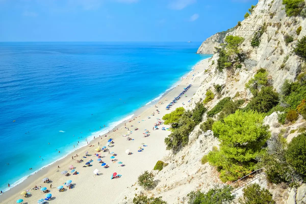 Egremni - Beautiful beach in Lefkada, Greece